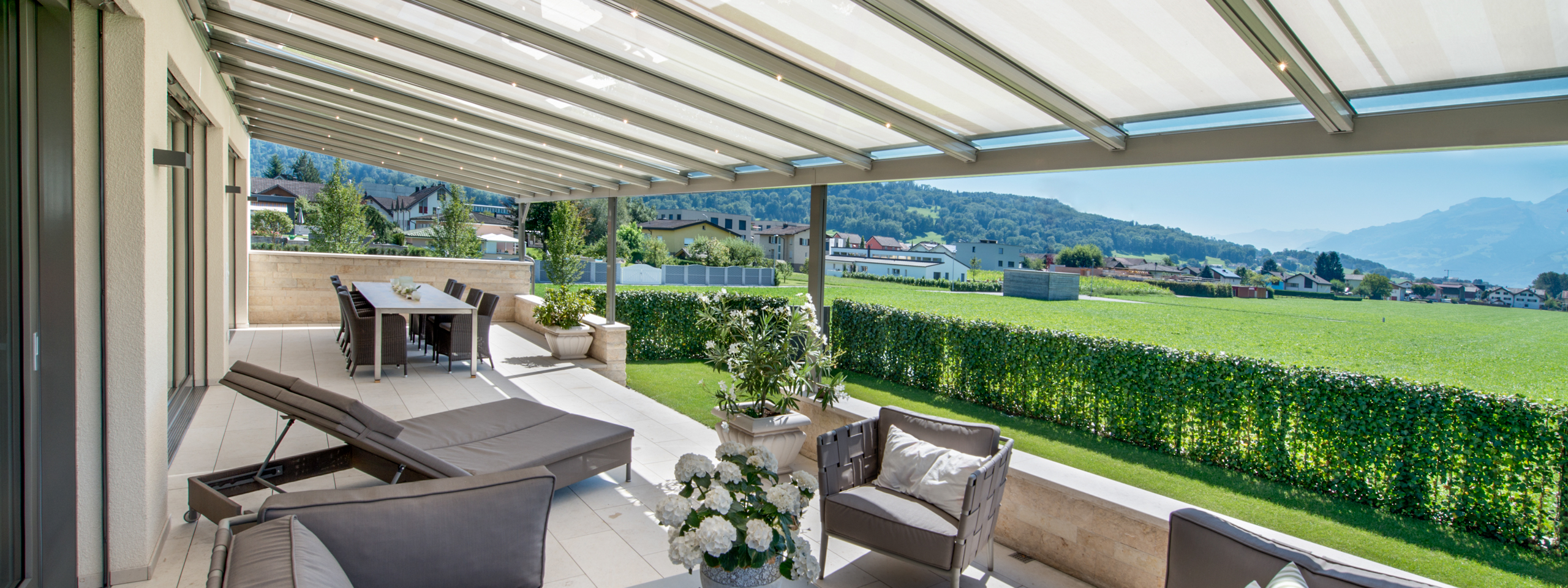 Schutz und Komfort <br><em>draussen und drinnen</em>