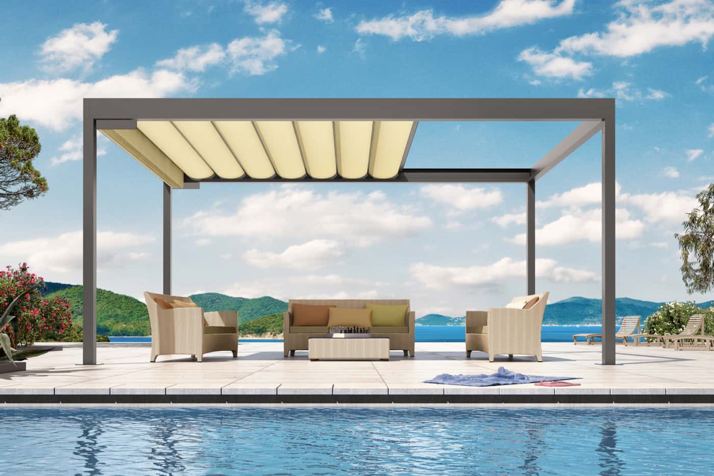 Bild Produkt Bavona Softtop Pergola