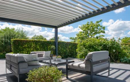 Detailbild Die ästhetische Terrassenüberdachung <br>für Ihren Aussenraum!