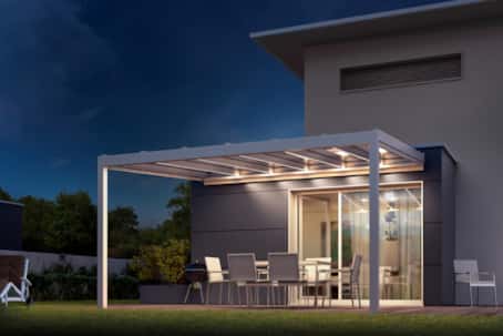 Detailbild 2 Nyon - Glasdach und <br>Terrassenüberdachung aus Aluminium