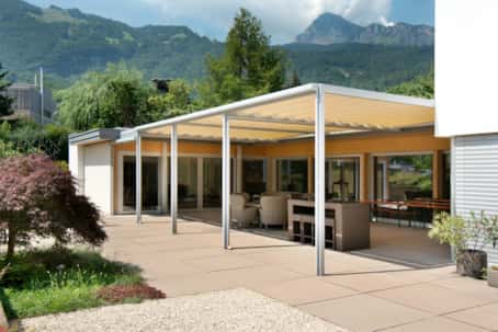 Detailbild 2 Faltpergola